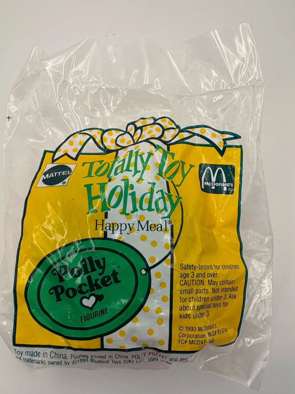 2 Vintage Polly Pocket McDonald's Happy Meal Toys, 1993 & 1995